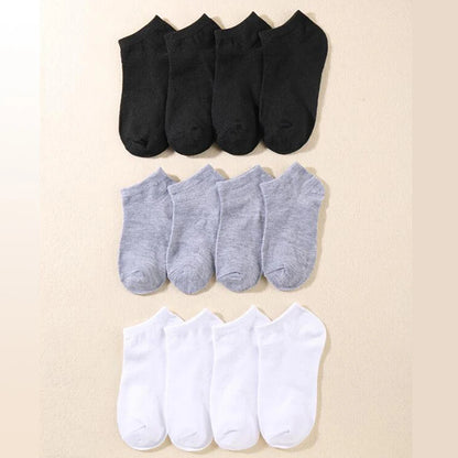 10/12/20/40 Pairs Men Boat Socks Business Sport Sweat Absorption Mature Summer Autumn Solid Color Soft Non Pilling Ankle Socks.