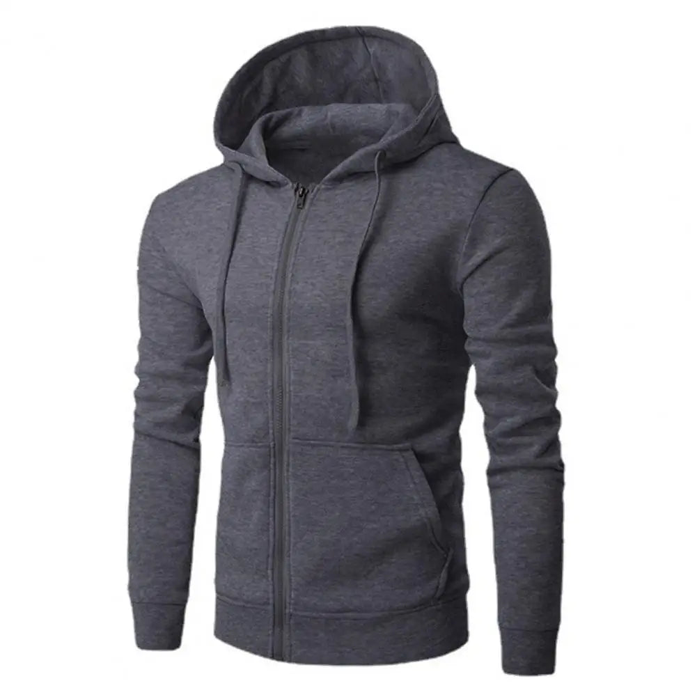 Autumn Men Sweatshirts Long Sleeve Jacket Hoodie Zipper Closure Jacket Male Hoodies Sweatshirt Slim Fit Male Clothing.
