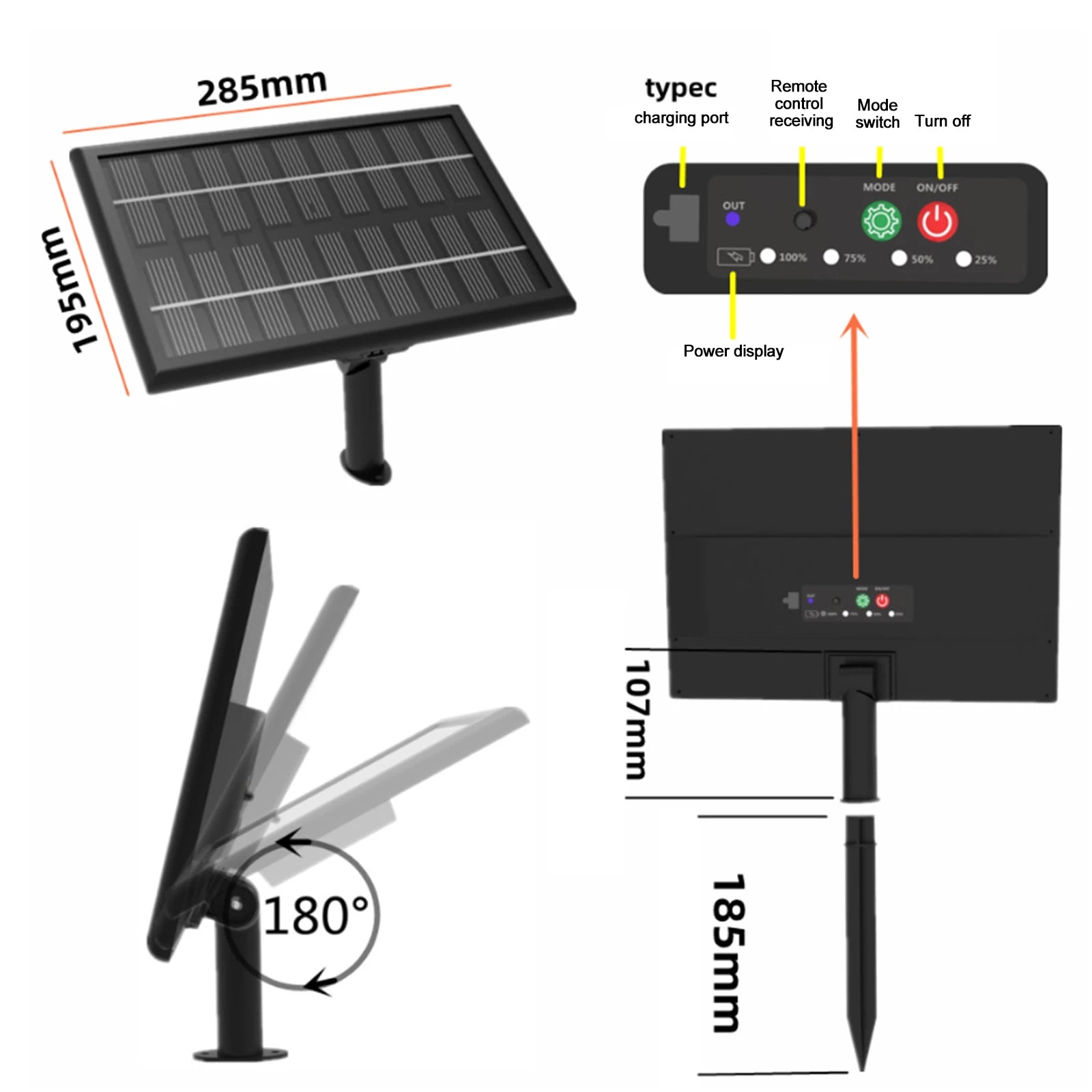 10M Solar Neon LED Strip Outdoor Pool IP67 Waterproof Flexible 2835 LED Tape Light Sign With Remote 24V 120LEDs/M Tube Diode.