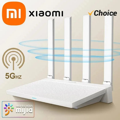 Xiaomi Router AX3000T 2.4G 5G Mesh Technology WiFi 6 Efficient Wall Penetration Children Online Protection WiFi Router Repeater.