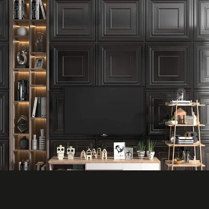 12pcs 50cm 3D Wall Panel 3D wall sticker Relief Art Wall Panel not self-adhesive Sticker Living Room Kitchen bathroom Home Decor