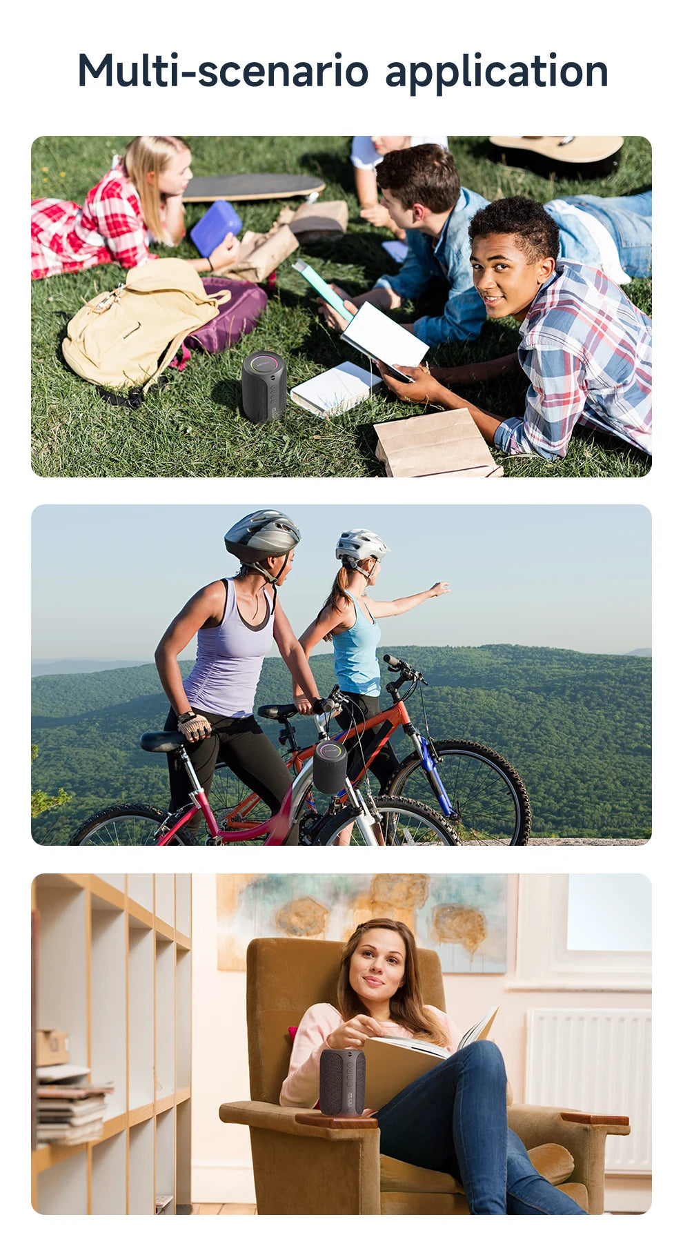 Zealot-S32PRO Powerful Bluetooth Speaker, Bass Wireless, LED Light, Outdoor Speakers, Subwoofer, Waterproof Sound Box Support.