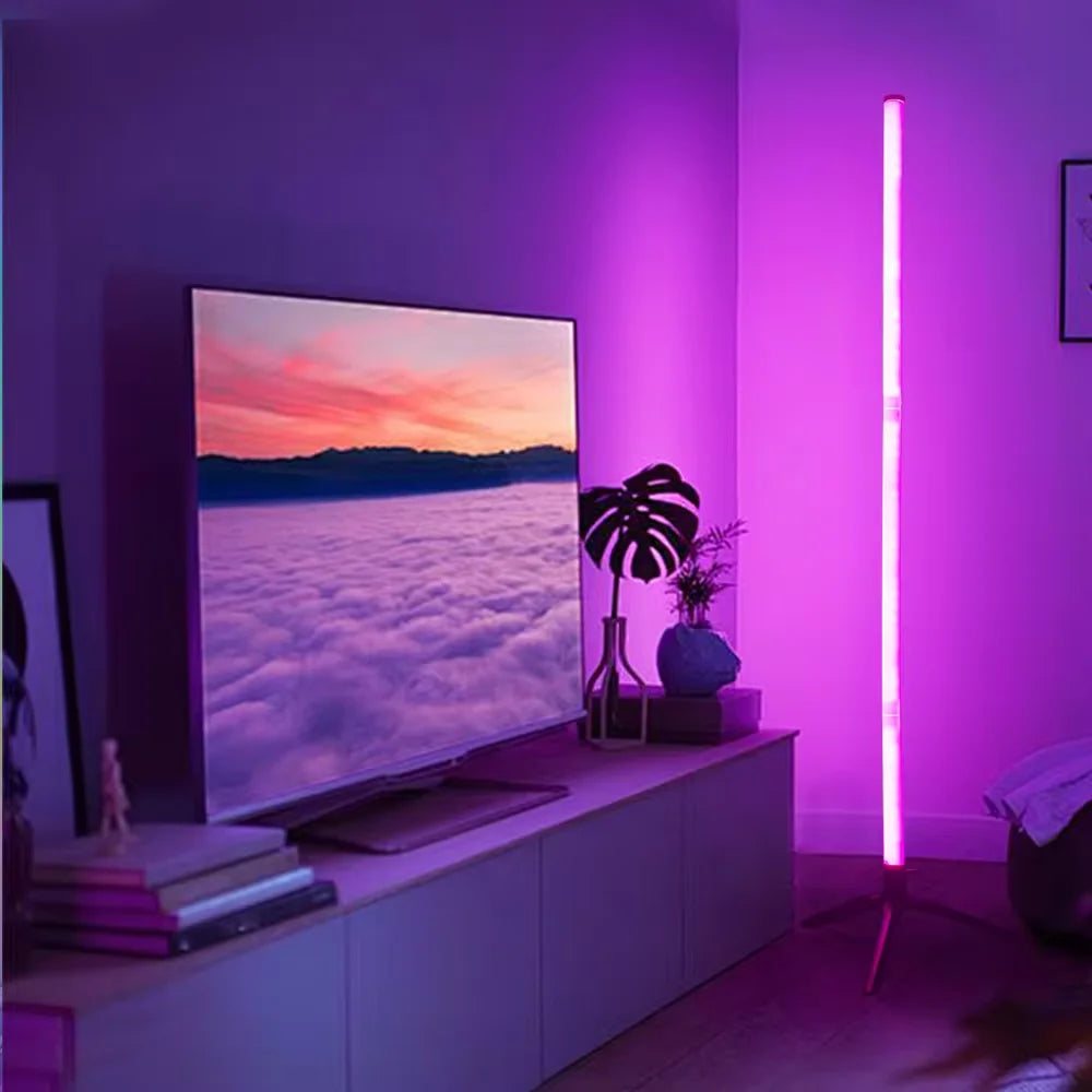 1PC RGB Stehleuchte RGB Ecke Stehleuchte Schlafzimmer Umgebungsbeleuchtung Skandinavischen Stil Farbwechsel Dimmbare Weiche Beleuchtung.