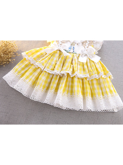 Mädchen Märchen kleid Puff ärmel Mesh Kleid, verkleiden Outfits für Party Geburtstag Leistung, als Geschenk.