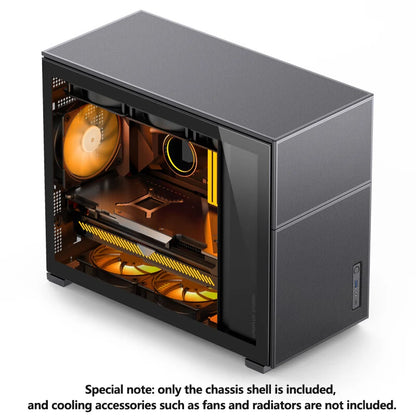 JONSBO Pinecone D31 M-ATX Computer Case Mesh Side Transparent ATX With Display Screen Games Chassis Support 360 Water Cooling