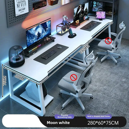 Moderne Doppel Computer Schreibtische Hause Desktop E-sport Gaming Tisch Schlafzimmer Einfache Schreibtisch Student Studie Tische Büro Möbel EE