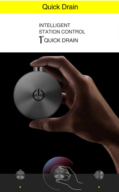 ASRAS Large Size Flip Cover Hidden Island Kitchen Sink 304 Stainless Steel 4mm Thickness Handmade Stepped Sink Cup Rinser Sinks