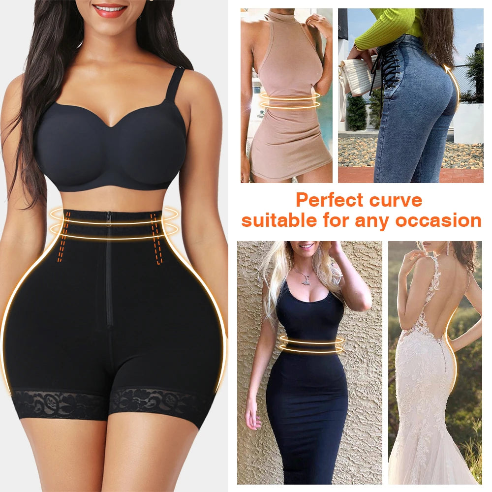 Fajas Colombianas Waist Trainer Butt lifter Body Shapewear Corset Push Up High Waist Panties Underwear Tummy Control Hip Enhance.