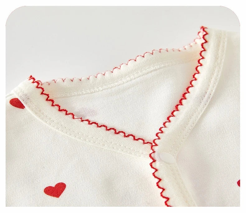 Somenie Baby-Einteiler, Frühling und Herbst, Baumwoll-Pyjama, Jungen- und Mädchen-Baby-Overall, niedlicher bedruckter Body, bequemer Einteiler für Neugeborene.