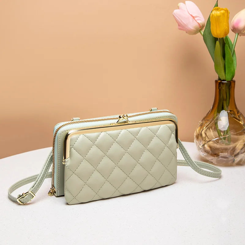 Fashion Women Luxury Leather Single Shoulder Bags Ladies Large Capacity Crossbody Mobile Phone Purse Female Messenger Wallet