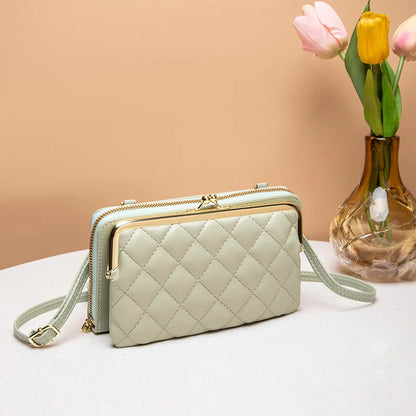 Fashion Women Luxury Leather Single Shoulder Bags Ladies Large Capacity Crossbody Mobile Phone Purse Female Messenger Wallet