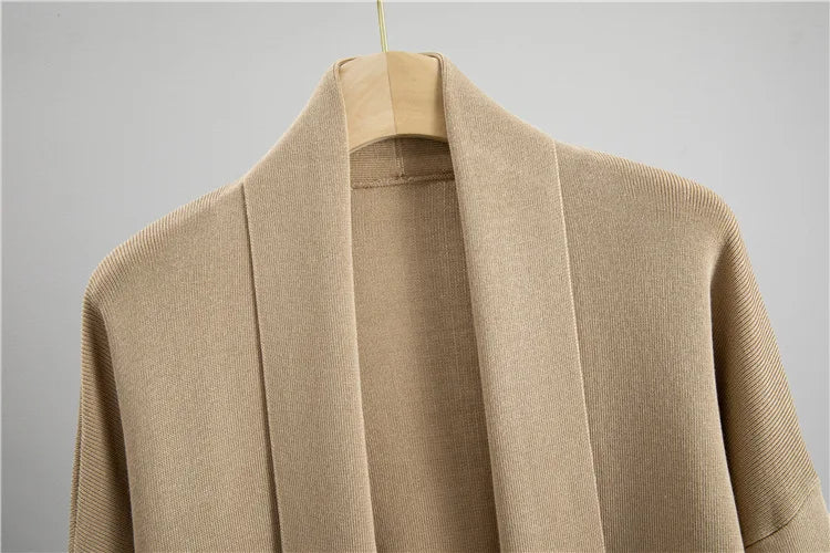 Women Knitted Sweater Muslim 3 Piece Set Long Cardigan Coat Skirt Vest Suit Knit Skirts Outfits Morocco Tracksuit Autumn Winter.