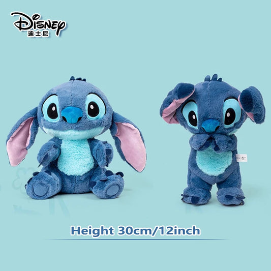 Genuine Disney Kawaii Stitch Stuffed Toys Cartoon&Cute Lilo&Stitch Plush Dolls Throw Pillow BirthdayGift For Kids Boy Girlfriend.
