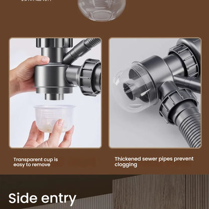 Stainless Steel Kitchen Sink Household Rice Grain Pattern Large Single Slot Wear Resistant Wash Dish Bowl Countertop Basin