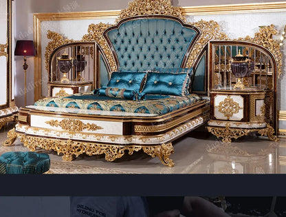 Europäische Prinzessin Bett Schlafen Ästhetik Hochzeit Hohe Qualität Erwachsene Ungewöhnliche Designer Bett Schlafzimmer Mode Muebles Möbel
