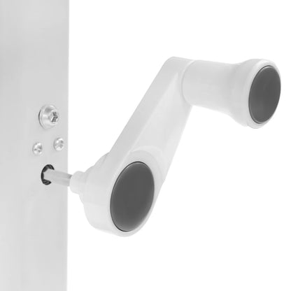 Höhenverstellbarer Stehpult, Blockfarbe, Sitz-Steh-Schreibtisch, 65–90 cm, Heimbüro-Schreibtisch, manuell erhöhbarer Tisch