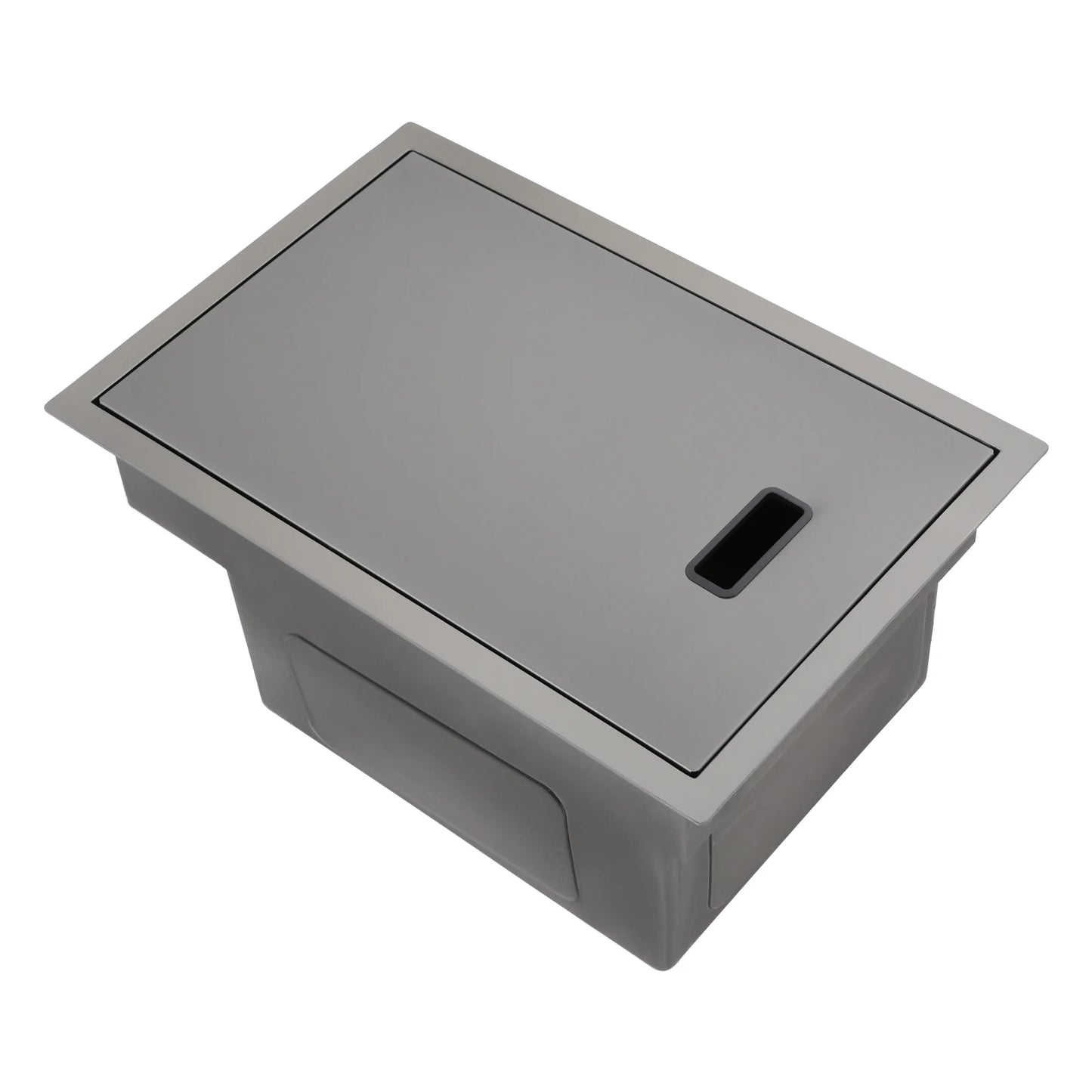 Bymaocar Edelstahlspüle 30 x 45 x 23 cm mit Wasserhahn, eingebettetes Küchenspüle, einschüssel, verdecktes Küchenspüle