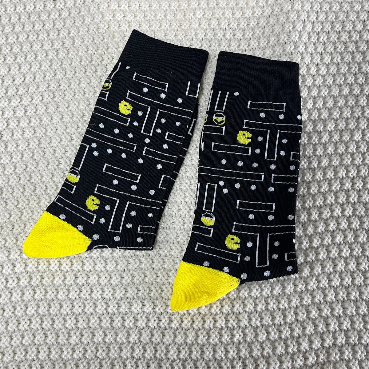 1 Pair Unisex Old School Game Sock Trendy Fashionable Suit In All Seasons For Daily Street.