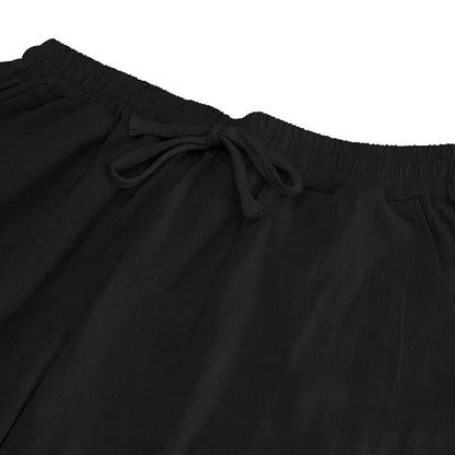 Frühling Sommer Dünne männer Casual Leinen Hosen Strand Stil Kordelzug Gerade Bein Lange Hosen Hochwertige Bequeme Passform.