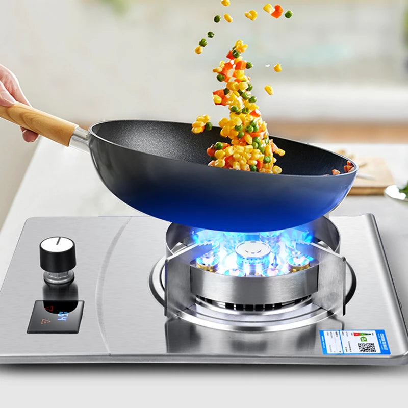 Gas Stove Single Stove Household Desktop Liquefied Gas Natural Gas Stove Embedded Stainless Steel Fierce Fire Stove Gas Cooker.