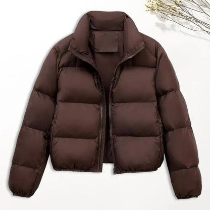 Reversjacke, einfarbige Jacke, winddicht, gepolstert, Daunenmantel mit Stehkragen für Herren und Damen, schmale Passform, Outdoor-Jacke für den Winter.