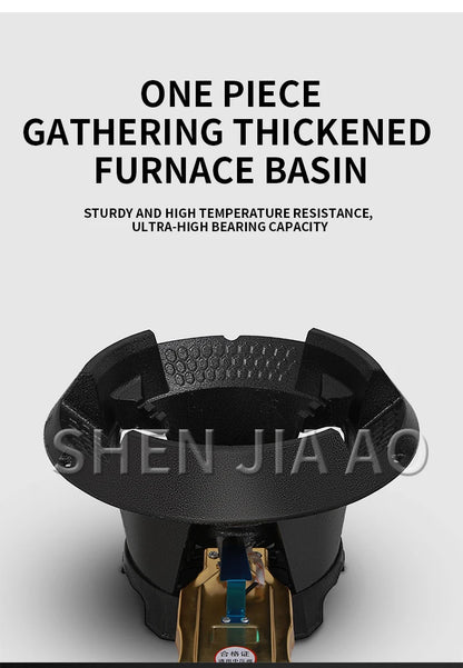 8#/10# Commercial High-pressure Gas Stove Single-hole High-pressure Liquefied Gas Stove for Hotel Restaurants.