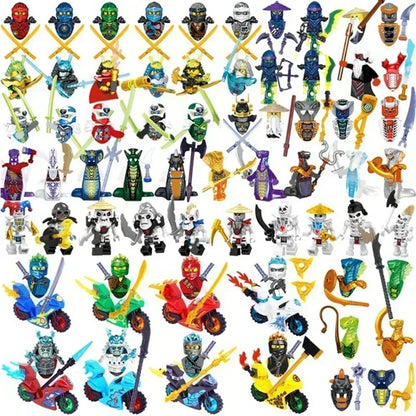 Hot Toys Anime Characters 24 Pieces Ninjago Mini Figure Building Block Toys Mini Doll Doll Figure Blocks Kids Toys Birthday Gift.