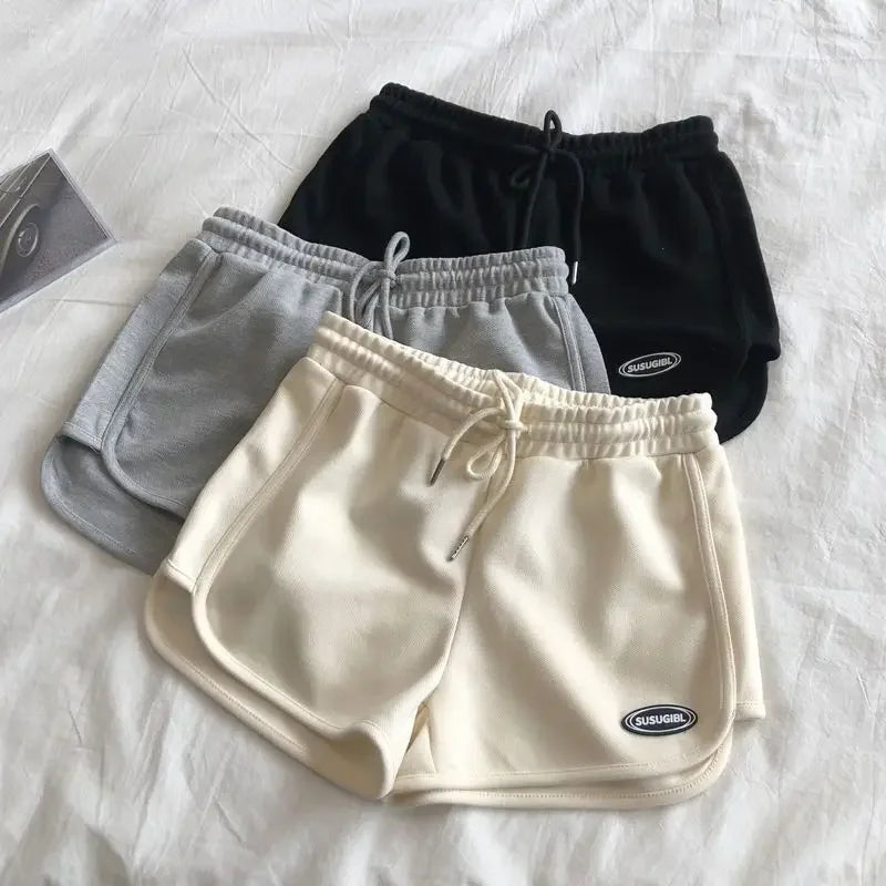 Shorts Women Summer A- shaped Slim Fit Versatile Loose Chili Girl Pants Summer Outdoor Casual Sports Fat Mm Three-piece Hot Pant.