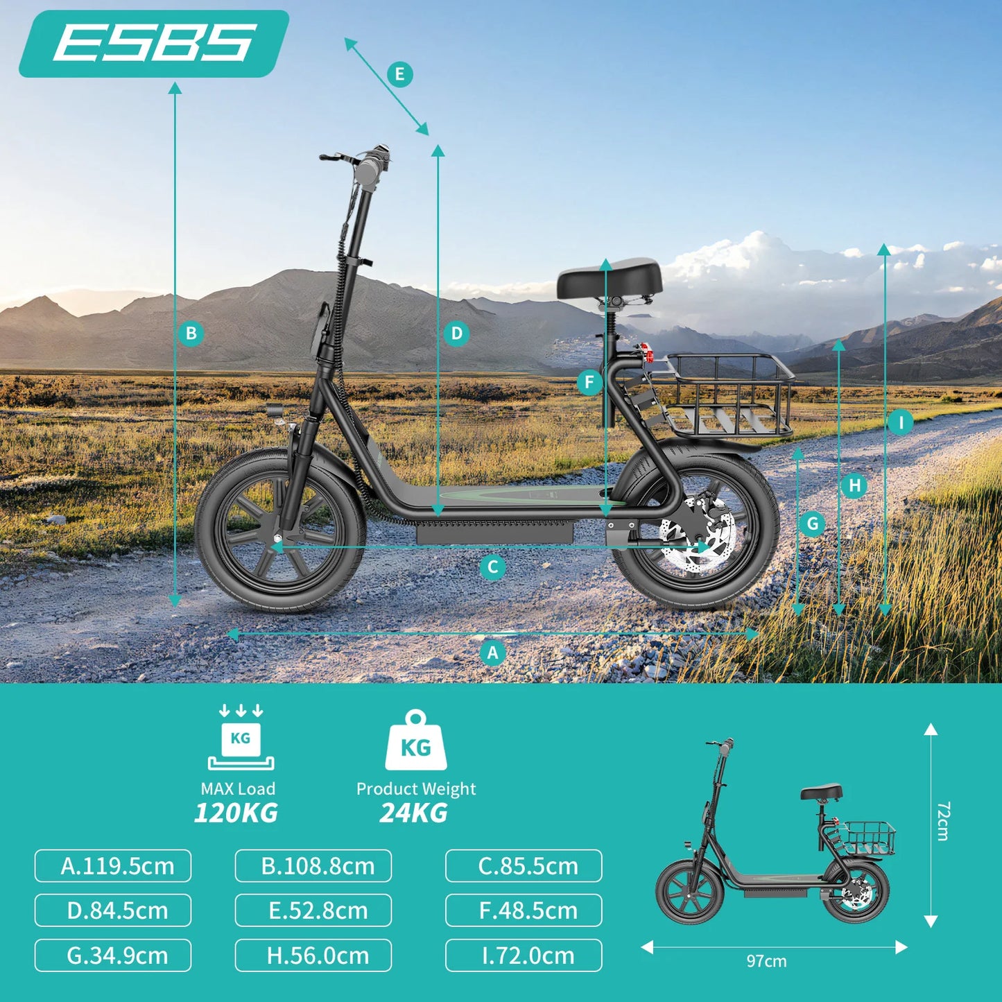 New Design Electric Scooter for Adults 350W/500W AOVOPRO High Performance Motor Foldable Escooter with 25/45KM Commute Range.