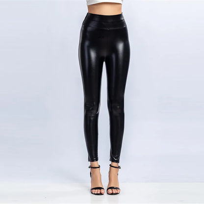 Skinny leggings Black Velvet High Waist Leggings Stretchy Skinny.