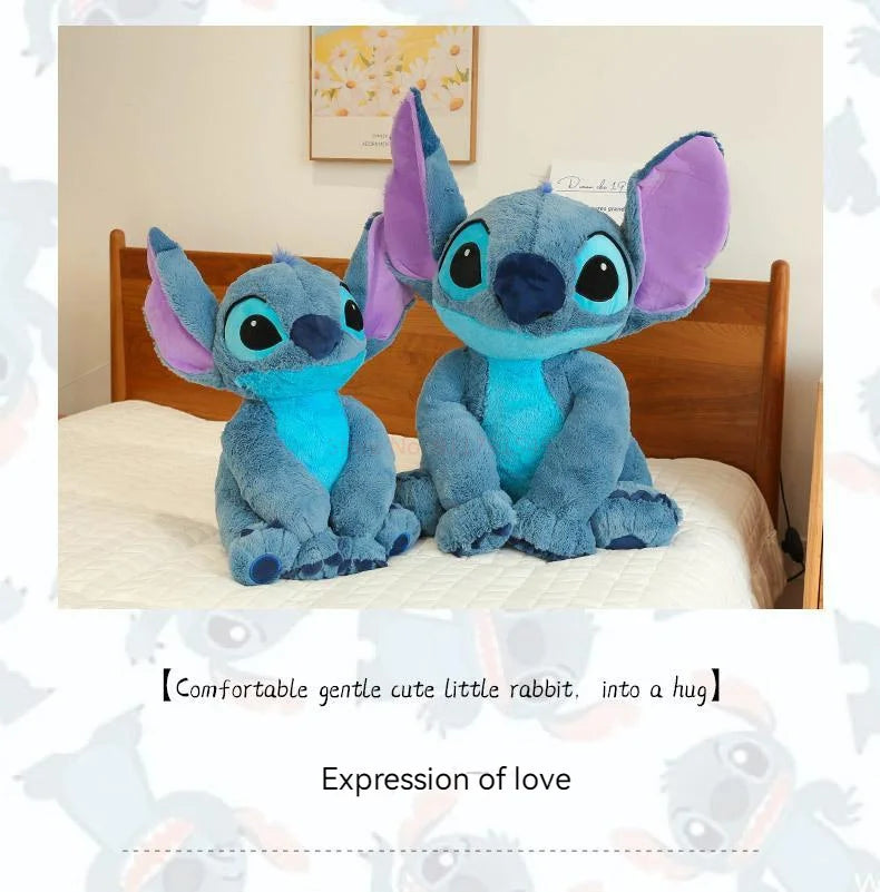 Disney Stitch Angel Stuffed Plush Toy Kawaii Lilo & Stitch Cartoon Plush Doll Stress Relief Pillow Comforting Toy for kids Gifts.
