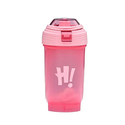 Portable 500ml Protein Powder Shaker Bottle Leak Proof Water Bottle for Gym Fitness Training Sport Shaker Mixing Cup with Scale