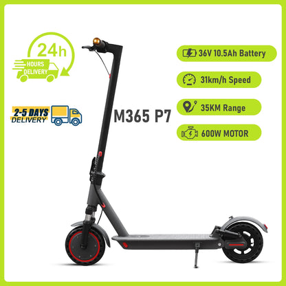 JUICEASE M365 P7 Electric Scooter 35KM Range 600W Powerful Motor 20°Climbing 36V 10.5AH with Turn Signal Escooter Christmas Gift