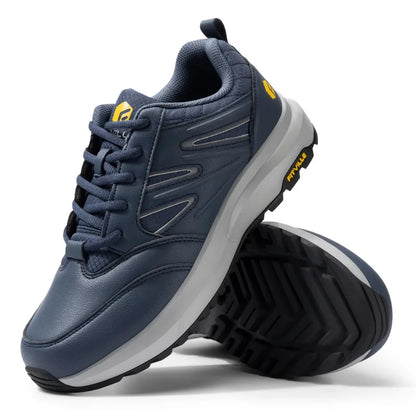 FitVille Men'S Widened Hiking Waterproof Outdoor Work Hiking Shoes With Arch Support To Relieve Heel Pain Lightweight Non-Slip.