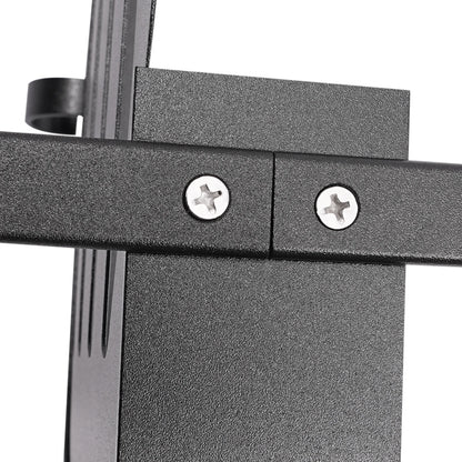 2-stufiges Badezimmerregal, hängendes Duschregal, silberfarbenes/schwarzes Regal, 6 Haken für Badezimmer, Küche, Wohnzimmer