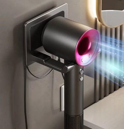 Ohne Stanzen Badezimmer Haartrockner Aufhänger Haartrockner Lagerregal Saugnapf Lagerregal Toilette Multifunktions-Lagerregal