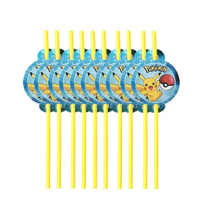 Pokemon Geburtstag Party Dekoration Pikachu Blitz Neue Ballon Set Kid Event Liefert Einweg Geschirr Banner Maske Hintergrund