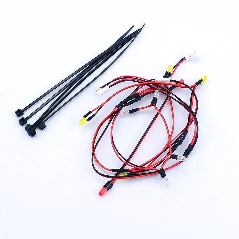 LED 5V Lighting Upgrade System Front and Rear Lamp for 1/24 RC Crawler Car FMS FCX24M Camel Cup Discovery Range Rover Parts.