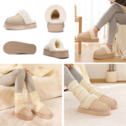 Eyriphy, Größe: 36-37 bis 46-47, Winter-Baumwollschuhe/ Pelzig/ Plateauschuhe/ Damenschuhe/ Hausschuhe Herren/ Baumwollhausschuhe Damen.