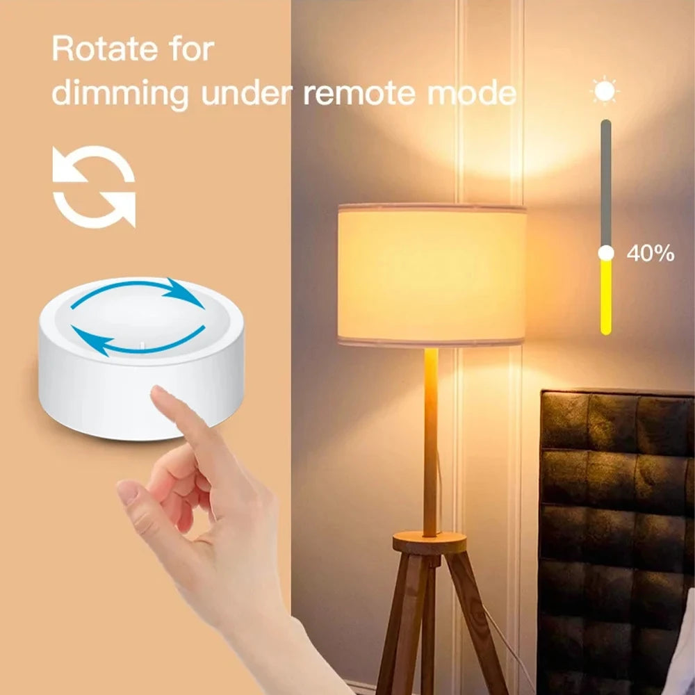 Neue Tuya ZigBee Smart Knob Schalter DIY Drahtlose Szene Taste Drehbare Dimmer Schalter Haushaltsgeräte Automatisierung Verknüpfung Remoter.