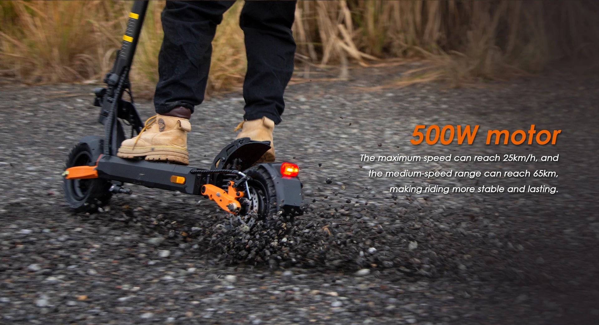 KuKirin G2 Pro VMP Electric Scooter 500W 48V 15.6Ah 9 Inch Off-road Tire Foldable Electric Scooter 25KM/H Speed 65KM Range.