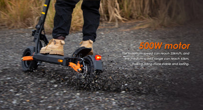 KuKirin G2 Pro VMP Electric Scooter 500W 48V 15.6Ah 9 Inch Off-road Tire Foldable Electric Scooter 25KM/H Speed 65KM Range.