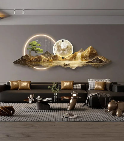 2025 Design Luxus Wanduhren Wohnzimmer Led Ästhetische Minimalistische Wand Uhr Stille Mode Nordic Horloge Murale Home Decorat