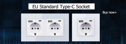 Eiomr eu standard steckdose, einfach und doppelt 220v 16a weiß schwarz pc panel eu steckdose, wand usb typ c stecker steckdose für zu hause.