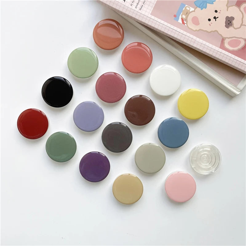 POPPED Luxury Ins Korean style Macaron phone sockets for iPhone 16 Foldable Stretch Griptok Phone Holder for Samsung Mobilephone.