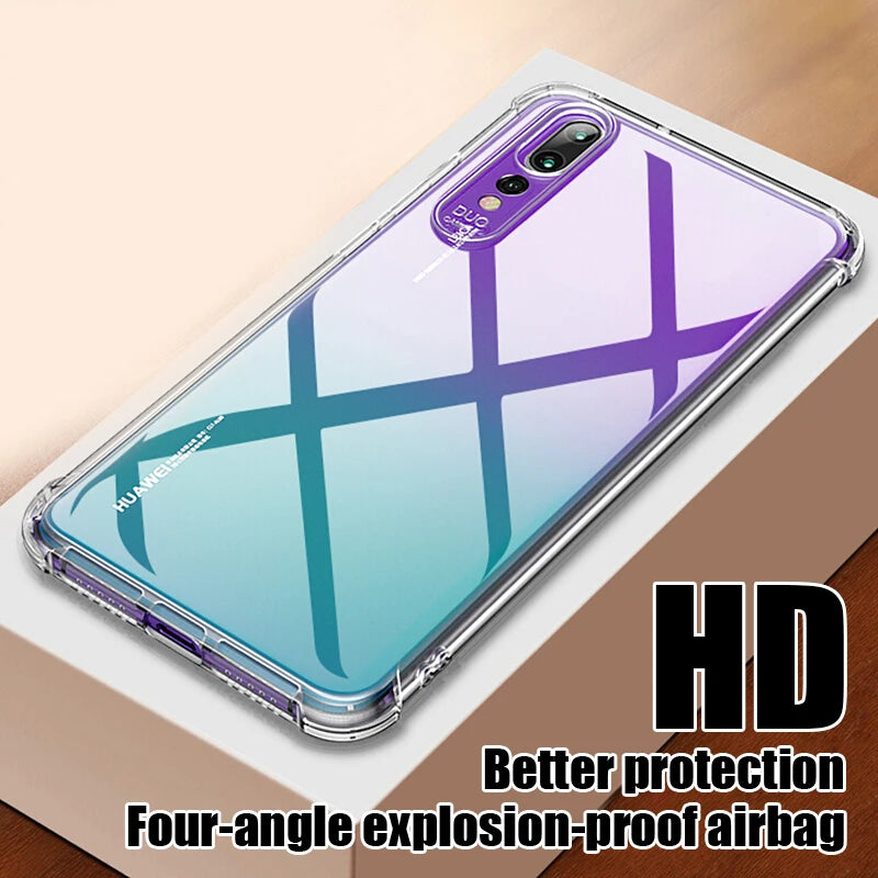 Luxury Soft Case For Huawei P20 P30 Lite Pro Protective Transparent Case Mate 20 30 Lite Honor 20 Lite pro Silicone Back Cover.