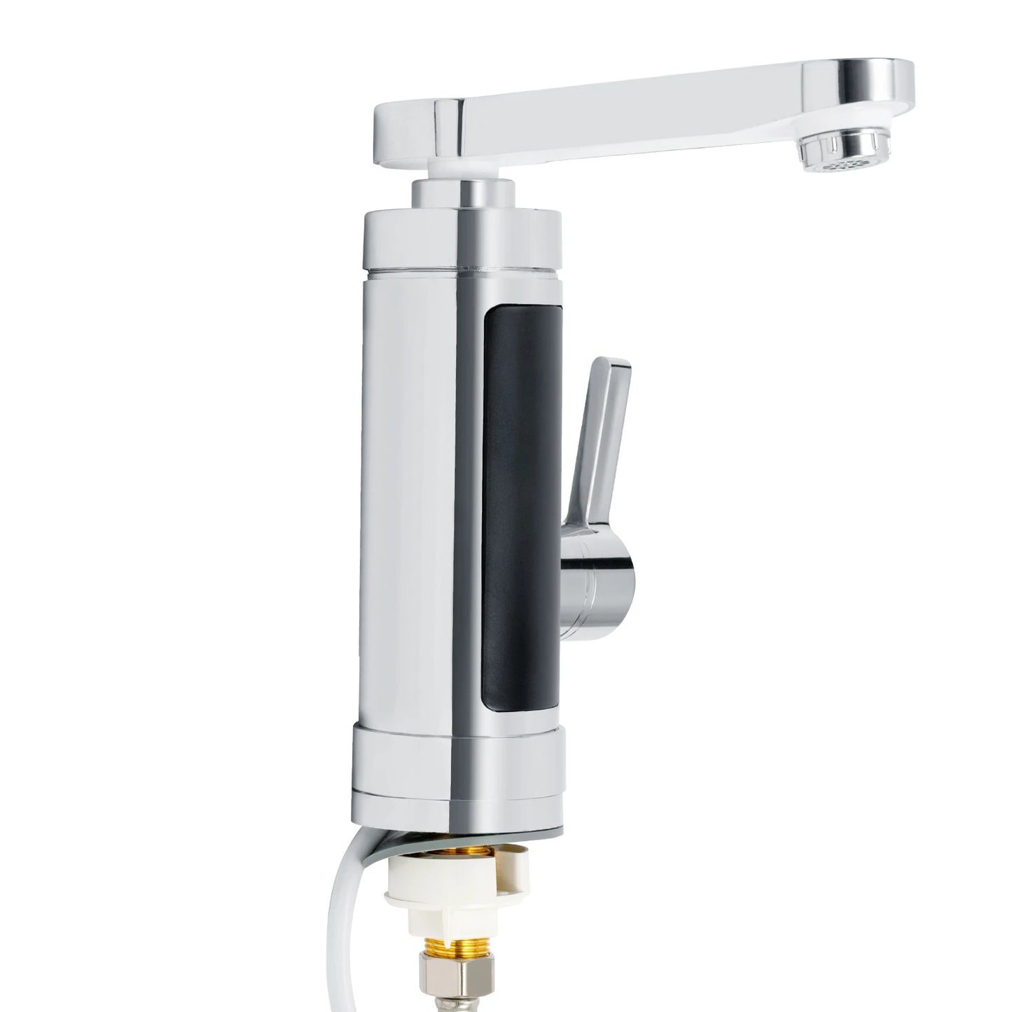 3000W Electric Instantaneous Hot Water Tap LED Stainless Steel Faucet with Digital Display Bathroom Kitchen Cold Heating Faucet