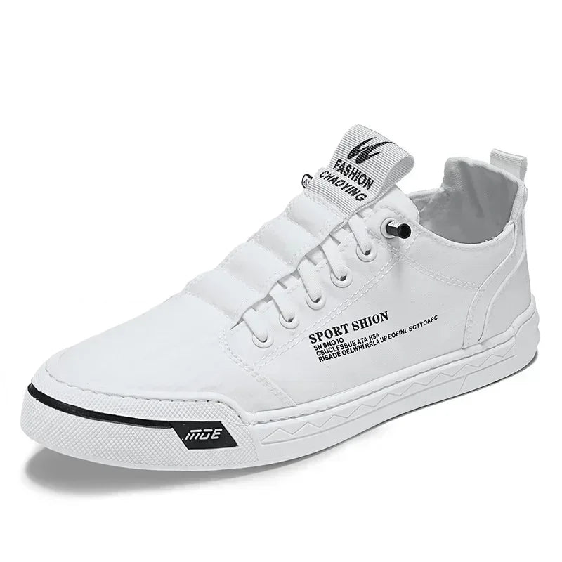 Neue Turnschuhe Leinwand Schuhe für Männer im Angebot Herbst Atmungsaktive Slip auf Männliche Turnschuhe Flache Vulkanisierte Schuhe Eis Seide Tenis Masculino
