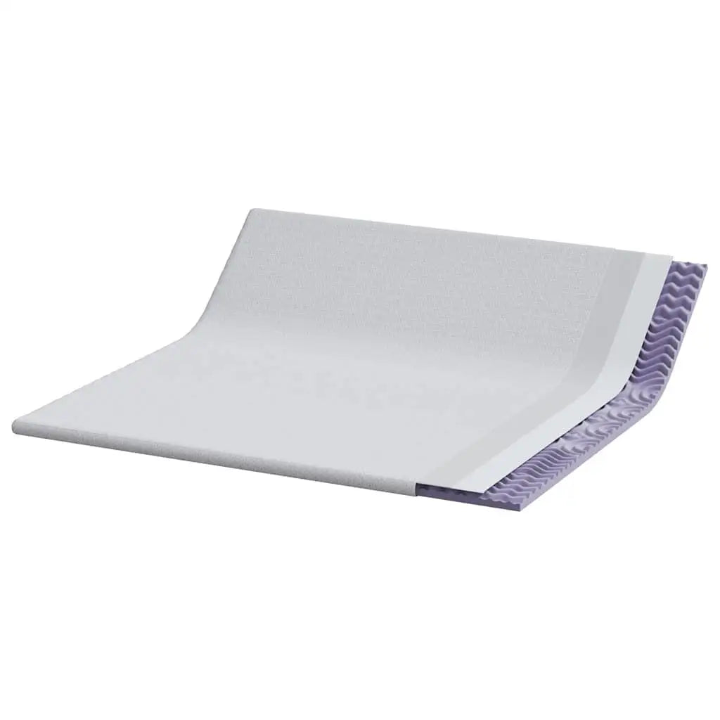 Soft White Mattress Pad 200x200 cm 100 Percent Polyester Jacquard Fabric Bed Cover Protector.