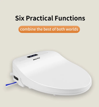 Intelligenter elektronischer Toilettensitzbezug – kabellose Fernbedienung, 3-in-1-Warmsystem, wassersparend – beheizt, trocken, waschen für modernes Badezimmer